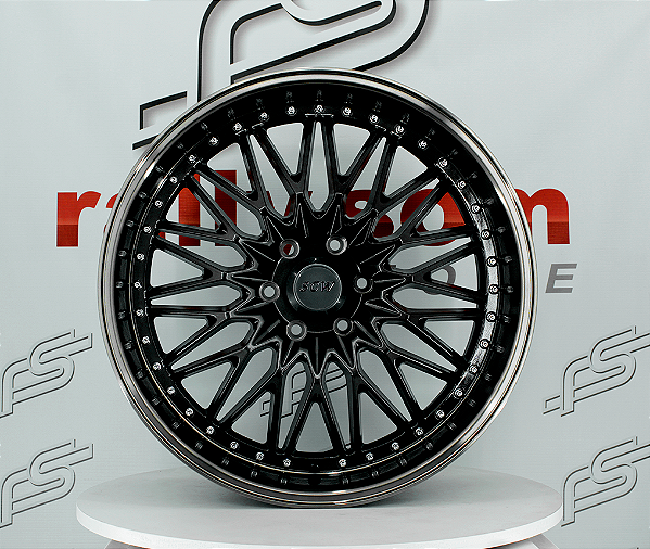 Jogo de Roda VS-Work Grafite Diamantada 6x135 - 22x10 Offset 25 (Nv)