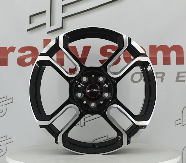 Jogo de Roda Mini Cooper Preto Borda Diamantada 5x112 - 18x7 Offset 45 (NV)