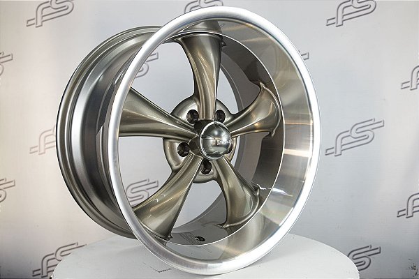 Jogo de rodas Ridler 695 Grafite Aro 20 / Talas 8,5 e 10 / Furação 5x114,3