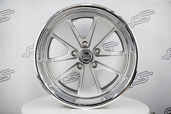 Jogo de rodas U.S Mags Roadster Grafite Jateada Borda Diamantada aro 17 / Tala 8 / Furação 5x114,3