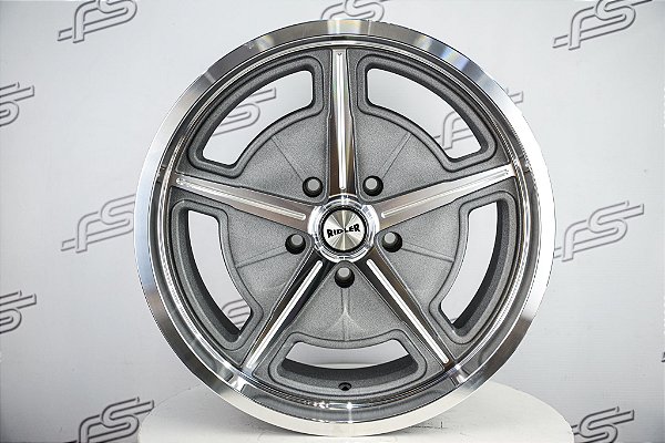 Jogo de Rodas Ridler 605 Grafite  20 / Tala 8,5 / furação 5x139,7