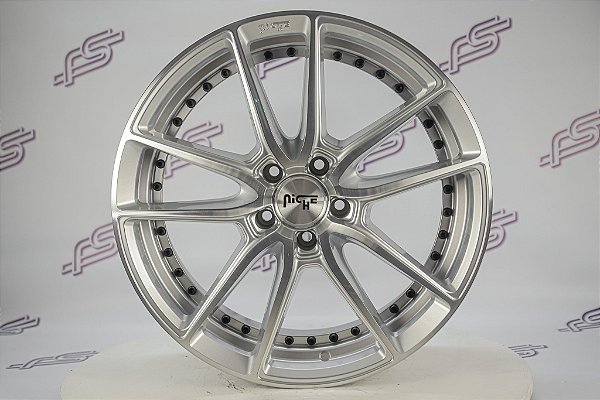 Jogo De Rodas Niche Dfs Prata 5x112 - 19x8,5 E 19x9,5