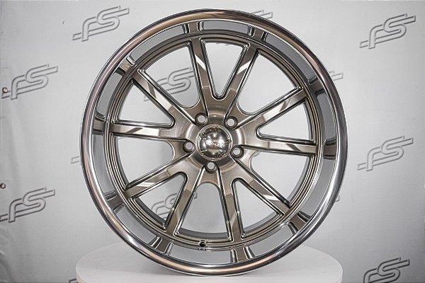 Jogo de Rodas Ridler 650 Grafite 20 / Talas 8,5 e 10 / furação 5x114,3 / Off-set 0