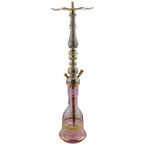Narguile Turco El Nefes Sultan C/ Vaso Bohemian Pink