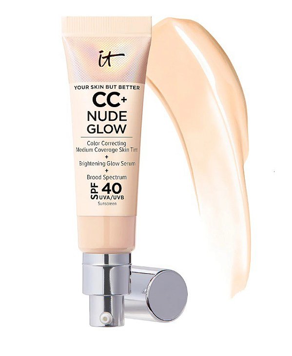 IT COSMETICS CC+ Nude Glow Lightweight Foundation + Glow Serum with SPF 40 and Niacinamide