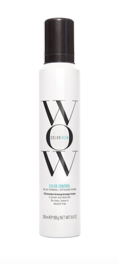 COLOR WOW Color Control Blue Toning + Styling Foam for Dark Hair