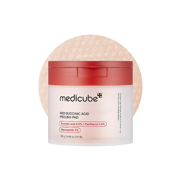 Medicube Red Succinic Acid Panthenol Facial Peeling Pads