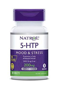 NATROL 5-HTP Time Release tablets, 200mg - 60 cápsulas