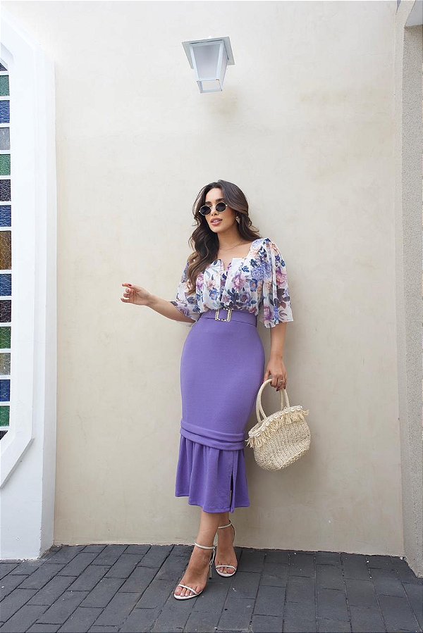 Vestido Thais lilas
