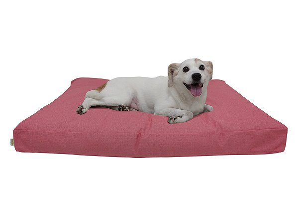 Almofada Futon para Cachorro Impermeável Acquablock Rosa