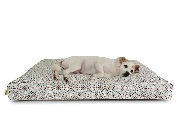 Futon Cachorro Grande Vintage Off White