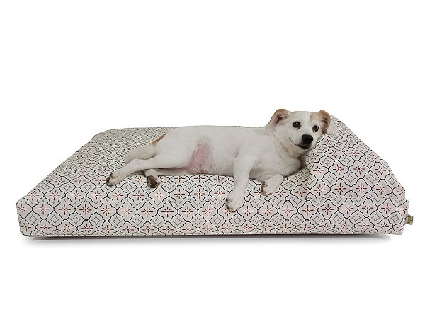 Cama Divã para Cachorro Vintage Off White
