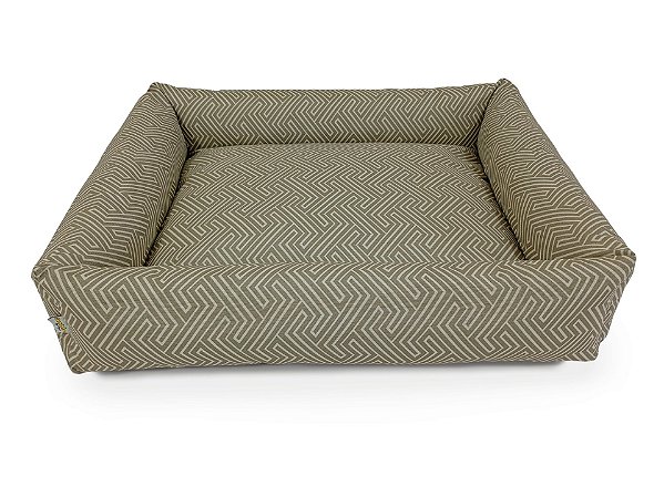 Cama Cachorro Geométrico Oliva