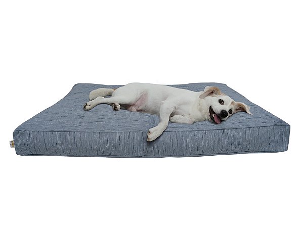 Almofada Futon para Cachorro Azul