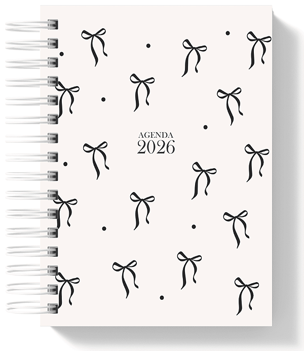 Agenda - laço Preto