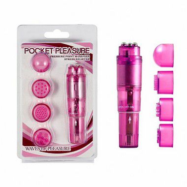 Massageador - Vibrador com 4 Ponteiras