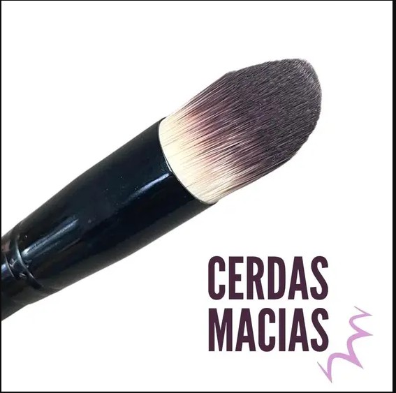 Pincel Kabuki Pontudo Bonly Lee Profissional - Preto