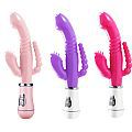 Vibrador de Ponto G e Clitóris á Pilha AA - 3 em 1