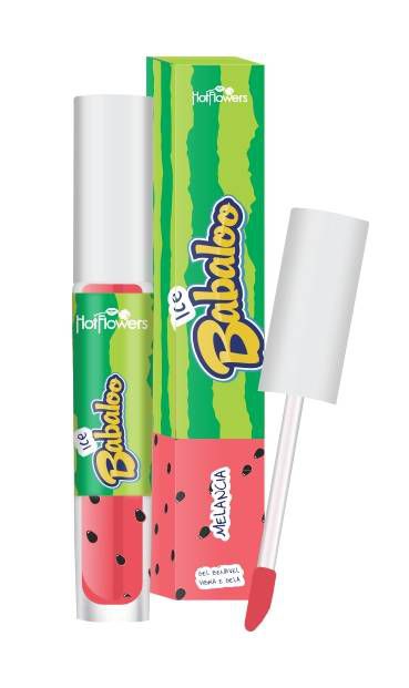 Gloss Ice Babaloo Melancia- Proporciona aos lábios o aspecto de brilho molhadinho 15g