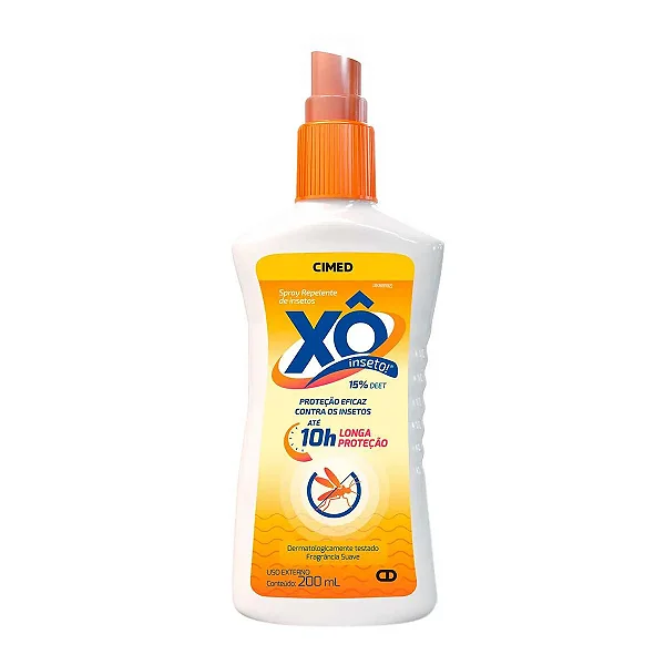 Repelente Xô Inseto até 10h de Proteção com DEET Spray 200ml