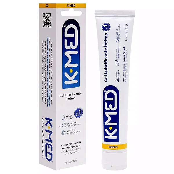 Gel Lubrificante Neutro Íntimo K MED Á base d'água 50g
