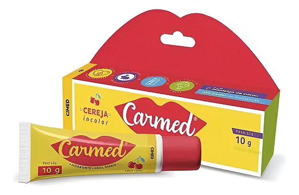 Carmed Cereja Hidratante Protetor Labial Refrescante