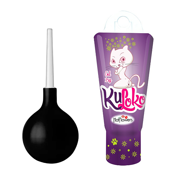 Kit Erótico com Kuloko Gel Dessensibilizante Anal e Ducha Higiênica Hot Flowers