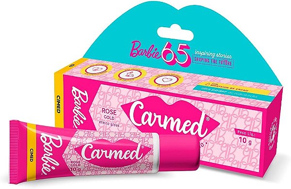 Carmed Barbie Rose Gold Hidratante Labial