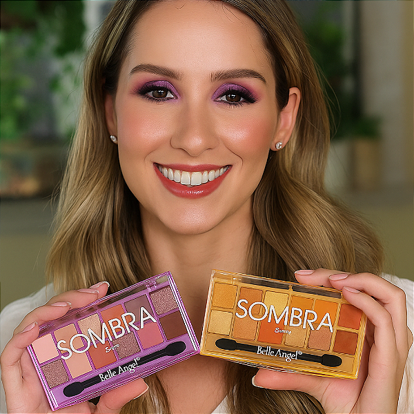 Paleta De Sombras Sweet 12 Tons Matte Perolada Belle Angel