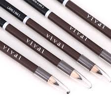 Lápis de Olho Delineador Duo Pontas Marrom e Preto - Vivai