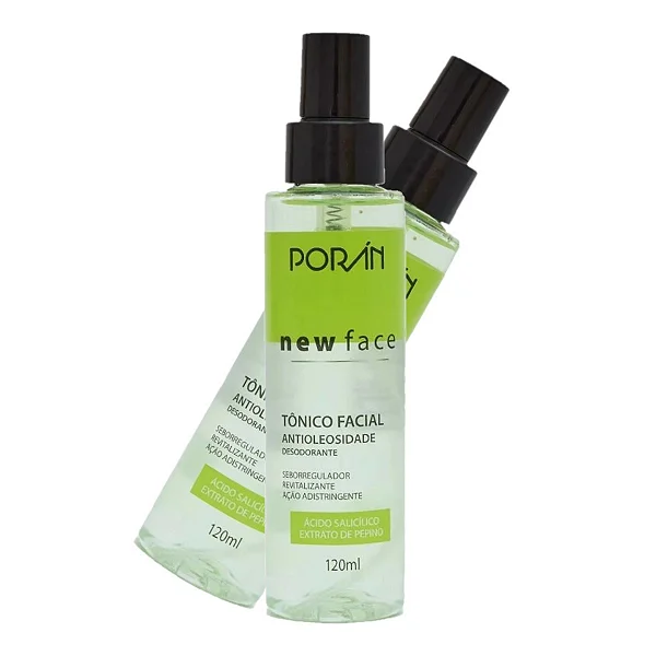Tonico Facial New Face Antioleosidade Poran 120ml