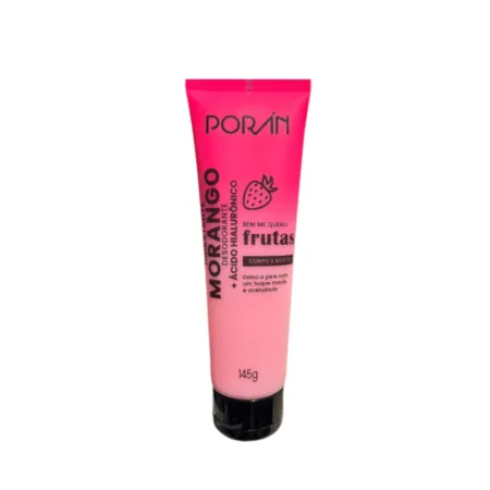 Hidratante Corpo E Rosto Morango Toque Macio Porán145g