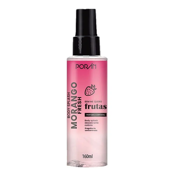 Body Splash de Morango Poran 160ml