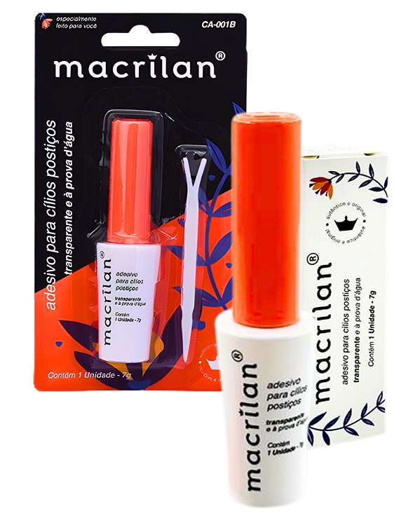 COLA PARA CÍLIOS POSTIÇOS TRANSP. PROVA D' ÁGUA MACRILAN