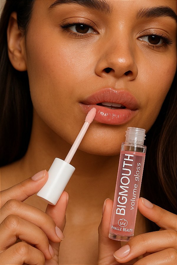 Gloss Volumoso Big Mouth com Hialurônico - Rosa Phállebeauty 4 ml
