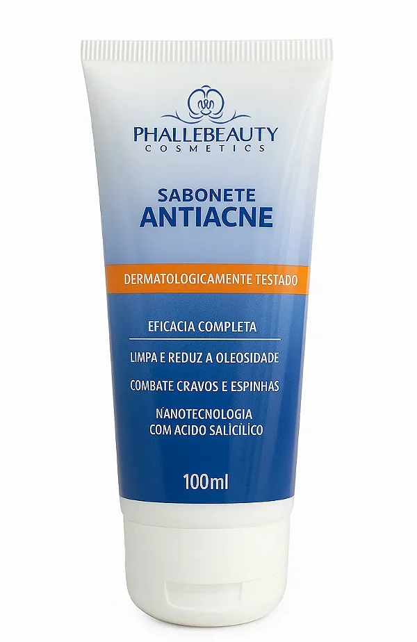 Sabonete Antiacne Phállebeauty Salicílico Peles Acneicas e Oleosa