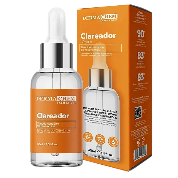 SÉRUM CLAREADOR ANTI ENVELHECIMENTO DERMACHEM 30ml