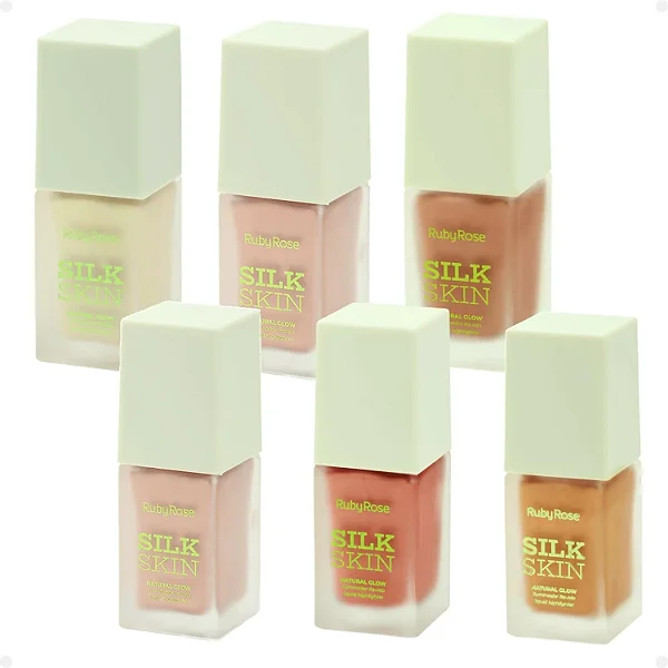 Iluminador Líquido Natural Glow Silk Skin Ruby Rose