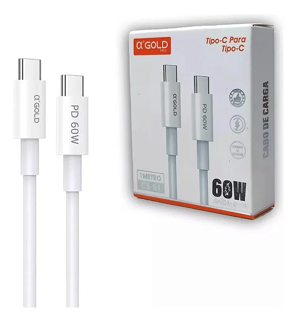 CABO CB105 DUPLO USB-C 2M A’GOLD TURBO 60W