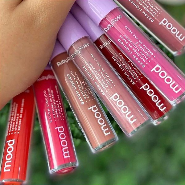 MOOD BATOM LÍQUIDO MATTE RUBY ROSE + KARITÉ & HIALURÔNICO