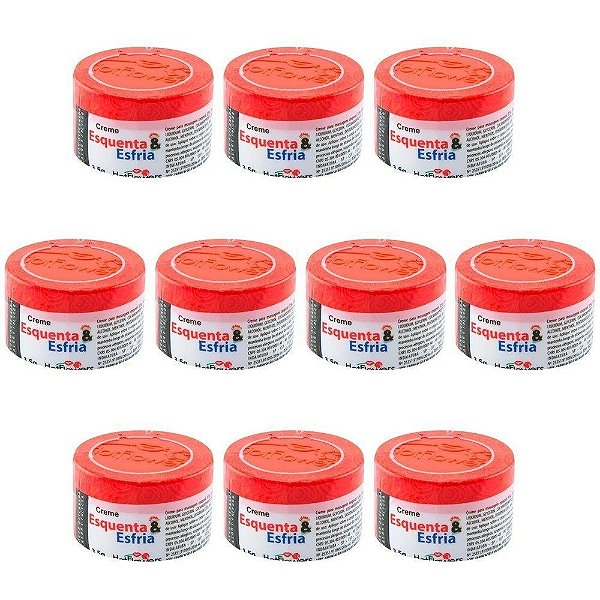 Creme Excitante - Esquenta e Esfria - Kit 10un