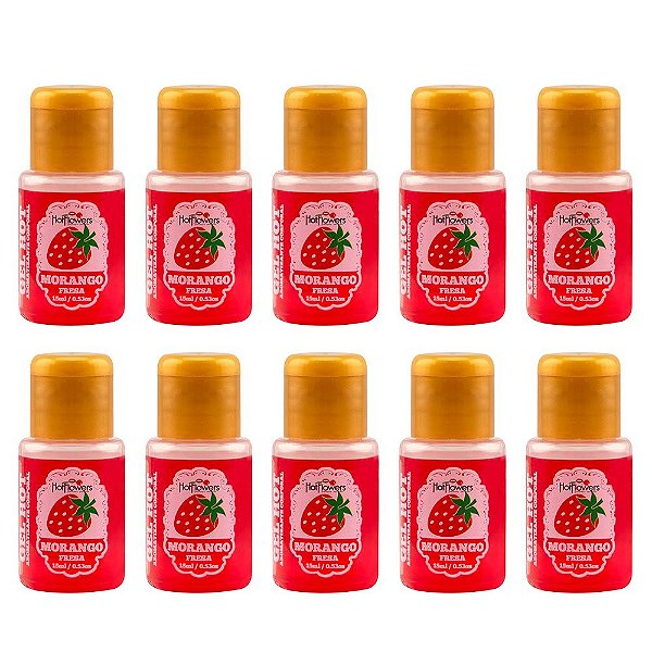 Gel Aromatizante Morango 12ml - Kit 10UN