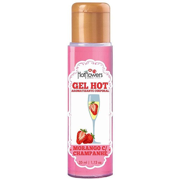 Gel Aromatizante Morango com Champanhe 35ml