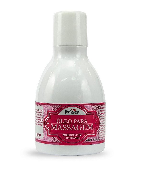 Óleo para Massagem Morango com Champanhe 40g