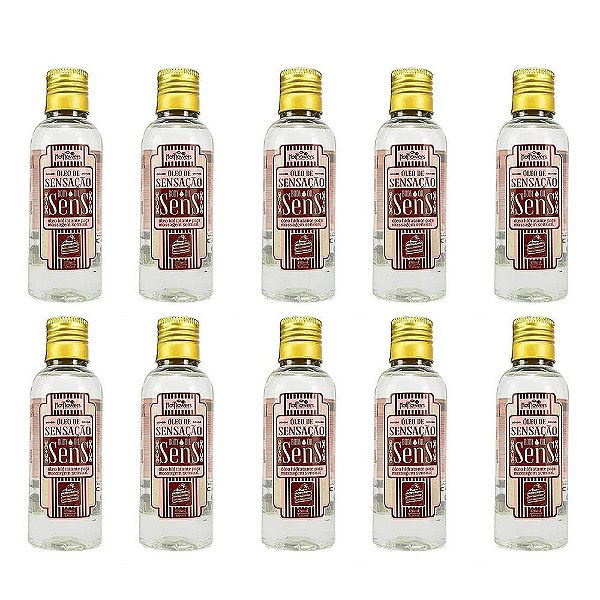 Oleo Para Massagem Sensual Sensação Hot Flowers - Kit 10UN
