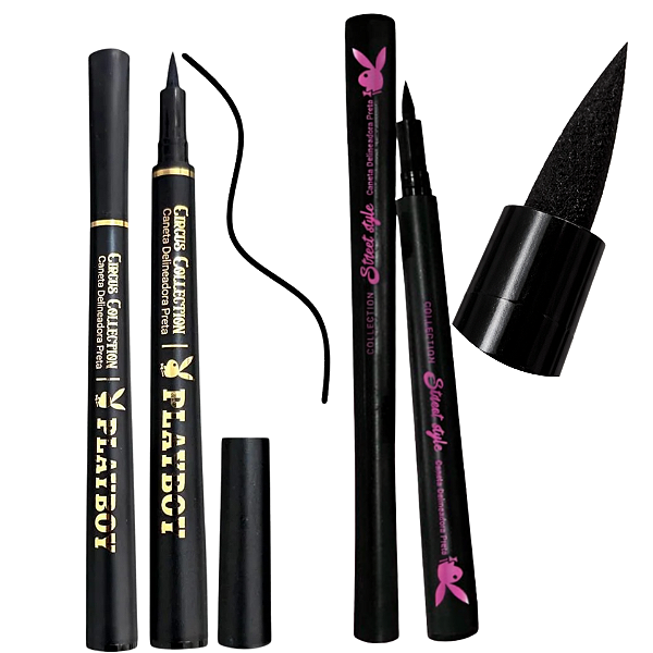 CANETA DELINEADORA PRETA COLLECTION PLAYBOY