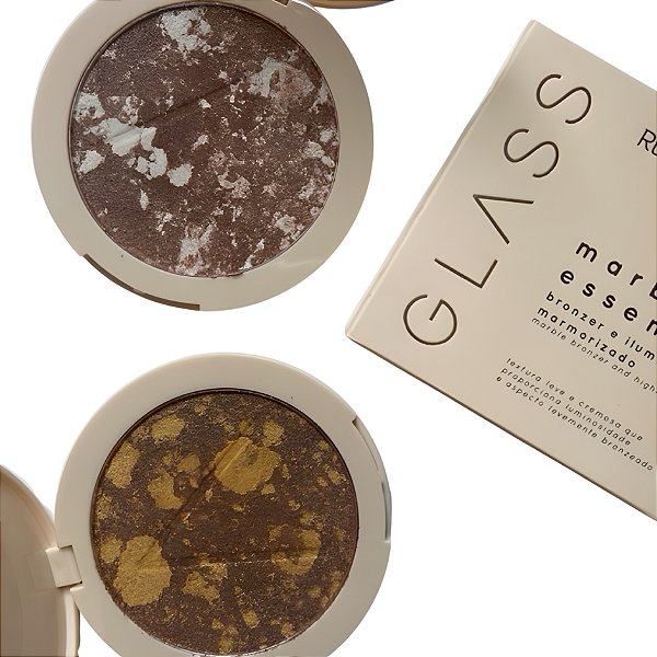 BRONZER E ILUMINADOR MARMORIZADO MARBLE GLASS RUBY ROSE
