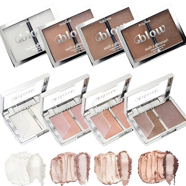 ILUMINADOR DUO SUCH A GLIMMER PÓ + CREMOSO BLOW RUBY ROSE
