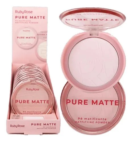 BOX PURE MATTE PÓ MATIFICANTE RUBY ROSE 12 UNID