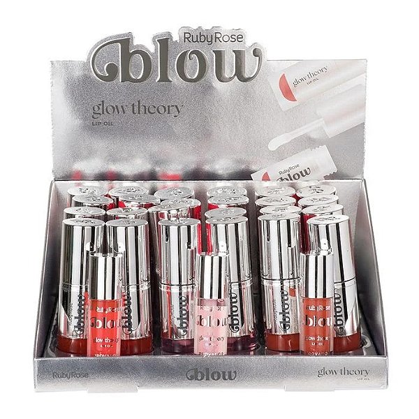 BOX LIP OIL GLOW THEORY BLOW RUBY ROSE 24 UNID.